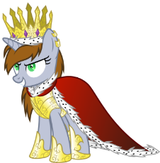 1254398__safe_artist-colon-magister39_oc_oc-colon-littlepip_oc only_abraxo queen_absurd res_cape_clothes_crown_evil_evil grin_fallout equestria_flash p.png
