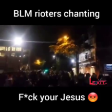 Subhuman vermin chant “fuck your Jesus”.mp4