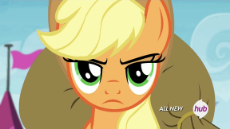 sig-4608629.604805__safe_solo_applejack_screencap_animated_looking at you_frown_hub logo_hubble_raised eyebrow.gif