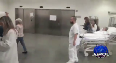indepedentist personel inside the hospital where the critical officer resides.mp4