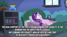 1260940__safe_edit_edited+screencap_screencap_starlight+glimmer_every+little+thing+she+does_bed_communism_equality_female_meme_solo_stalin+glimmer_starlight+bed.png