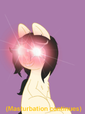 1656536__explicit_artist-colon-scraggleman_oc_oc-colon-floor bored_earth pony_female_glowing eyes_jazz music stops_reaction image_sitting_solo_solo fem.png