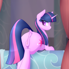 2188990__explicit_artist-colon-salacisil_twilight+sparkle_pony_unicorn_anatomically+correct_anus_bed_butt_clitoris_dock_female_looking+at+you_lookin.png