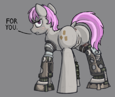 907502__explicit_artist-colon-nukechaser_edit_oc_oc-colon-hired gun_oc only_amputee_anus_baneposting_cyborg_dialogue_dock_fallout equestria_fallout equ.png
