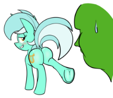 My Little Pony - Lyra - Showing hoof to Anon.png
